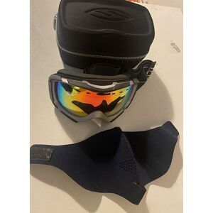 Smith Ski/Snow Dirt Bike Vented Goggles w/Case & Nose/Mouth Guard
